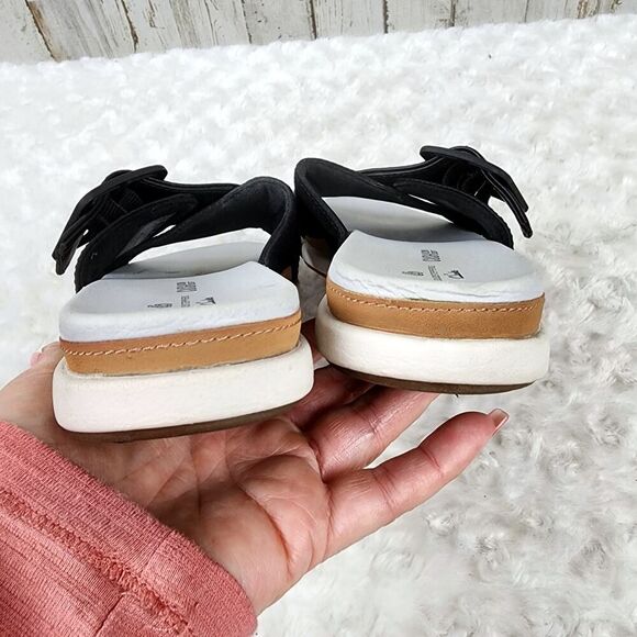 Cloudsteppers by Clarks Slide Sandals Black Size 7 - Picture 6 of 9